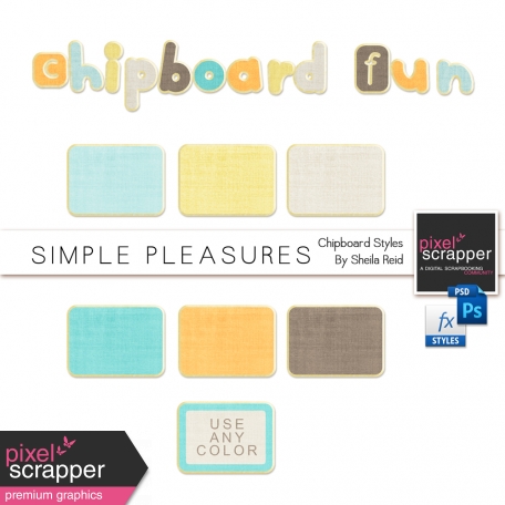 Simple Pleasures Chipboard Styles Kit