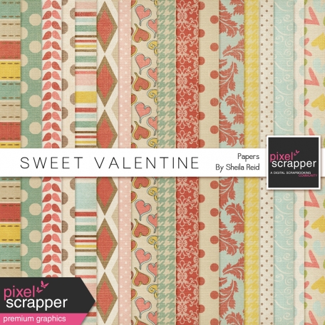 Sweet Valentine Papers Kit