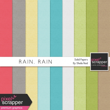 Rain, Rain Solid Papers Kit