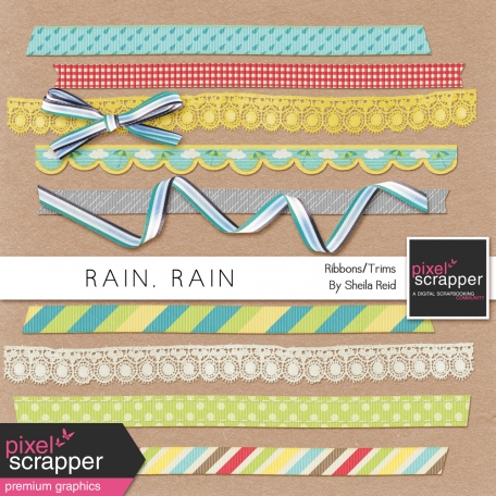 Rain, Rain Ribbons And Trims Kit