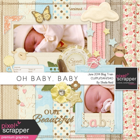 Oh Baby, Baby-June 2014 Blog Train Mini Kit