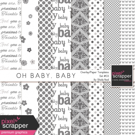 Oh Baby, Baby Overlay/Paper Templates Set#03 Kits