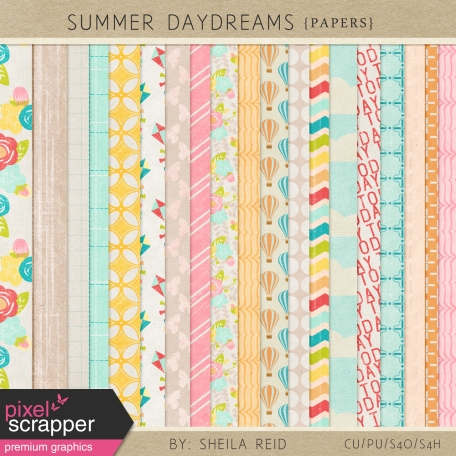 Summer Daydreams Papers Kit