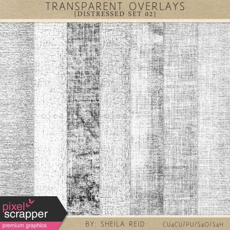 Transparent Overlays- Distressed Set 02