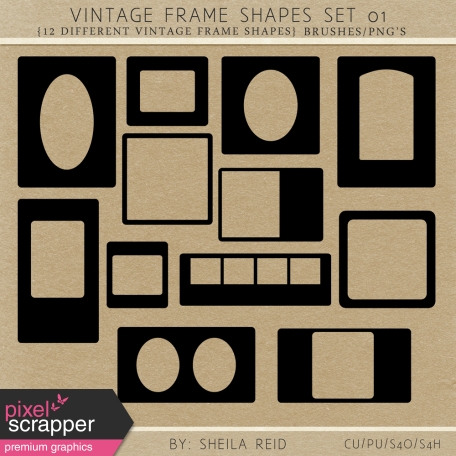 Vintage Frame Shapes Set 01