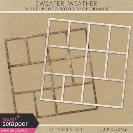 Sweater Weather Multi Photo Wood Page Frames Kit