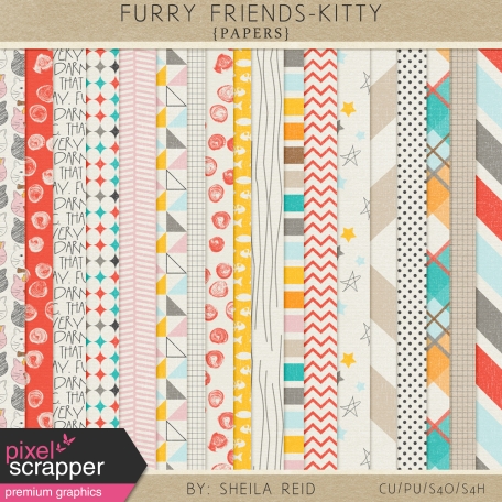 Furry Friends- Kitty Papers Kit