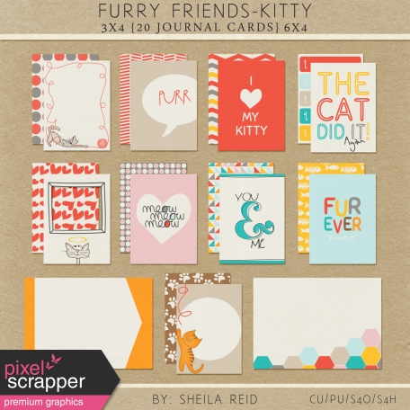 Furry Friends- Kitty Journal Cards Kit