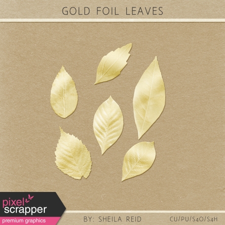 Gold Foil Leaves Kit