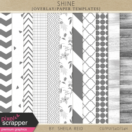 Shine Overlay/Paper Templates Kit