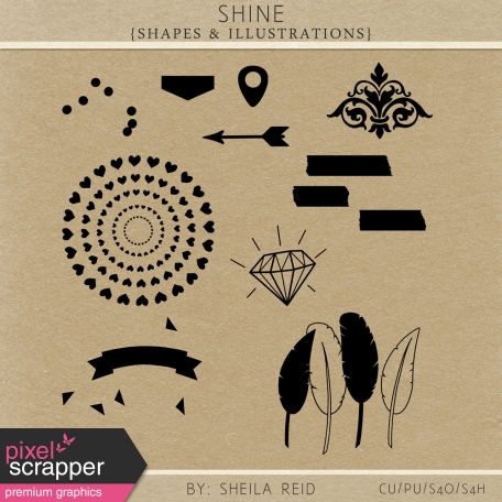 Shine Shapes And Illustrations Kit