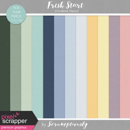 Fresh Start Cardstock Solid Papers