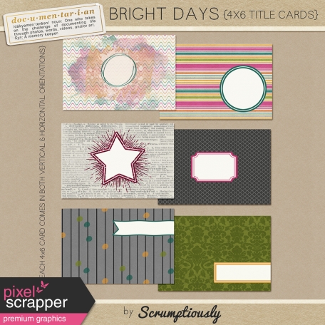 Bright Days Title Cards Kit