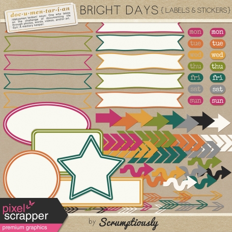 Bright Days Stickers & Labels Kit