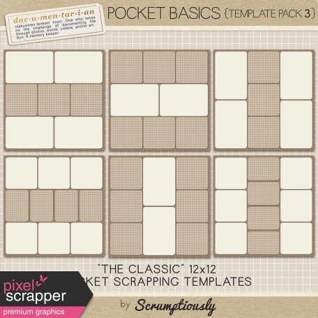 Pocket Basics Pocket Page Templates Pack 3