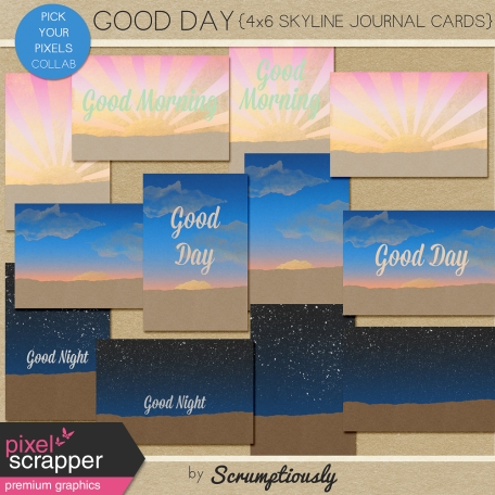 Good Day Skyline 4x6 Journal Cards