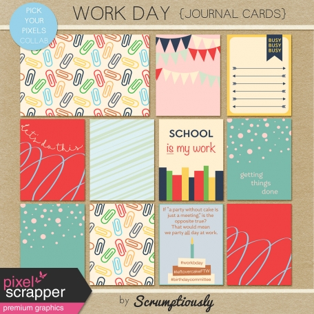 Work Day Journal Cards