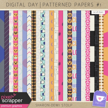 Digital Day - Patterned Papers #1