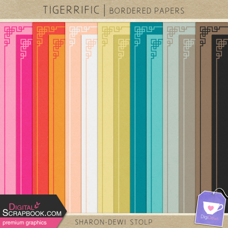 Tigerrific - Bordered Papers