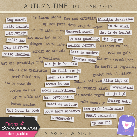 Autumn Time - Dutch Snippets