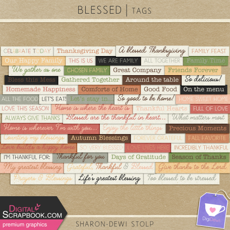 Blessed - Tags