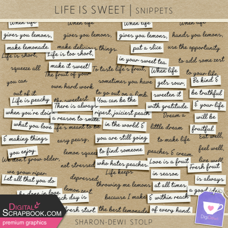 Life is Sweet - Snippets