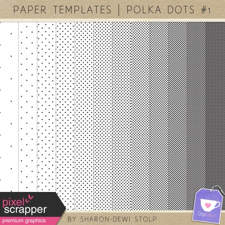 Paper Templates - Polka Dots #1