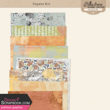 Shabby Vintage #4 Papers Kit