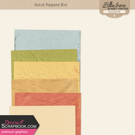 Shabby Vintage #4 Solid Papers Kit