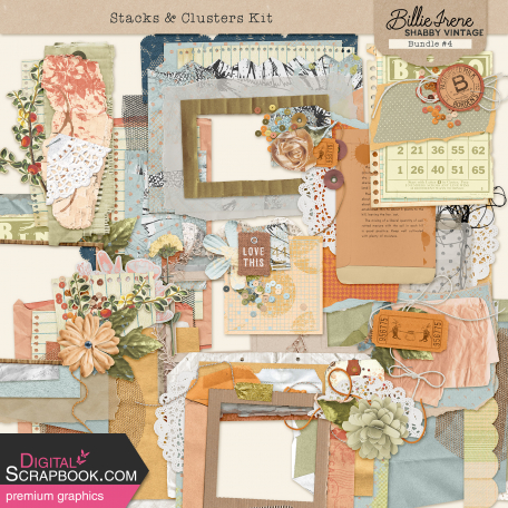 Shabby Vintage #4 Stacks Kit