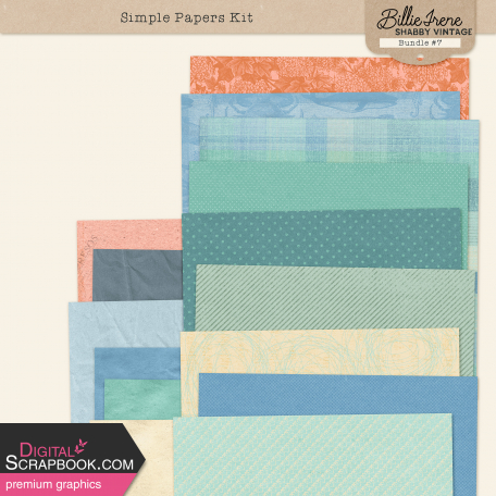 Shabby Vintage #7 Simple Papers Kit