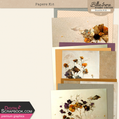 Shabby Vintage #12 Papers Kit