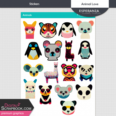 Animal Love Stickers Kit