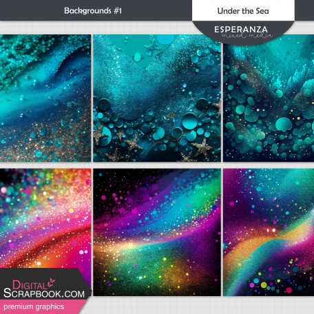 Under the Sea Backgrounds Kit #1