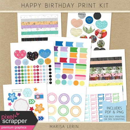 Happy Birthday Print Kit