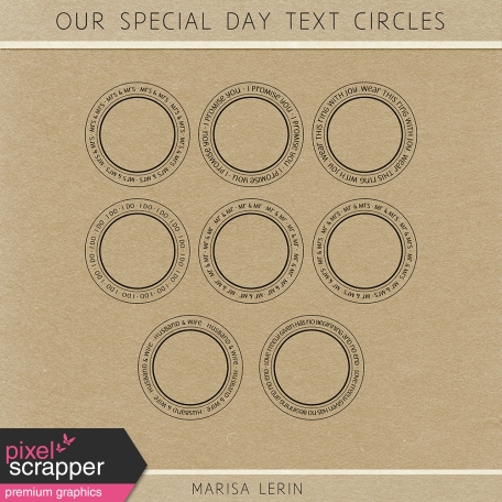 Our Special Day Text Circles Kit