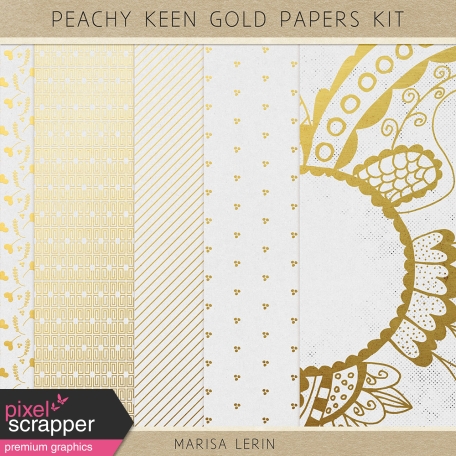 Peachy Keen Gold Papers