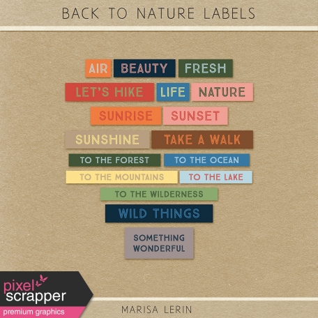 Back to Nature Labels Kit