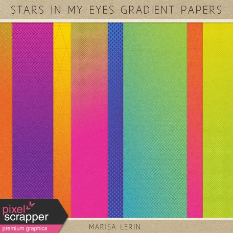 Stars In My Eyes Gradient Papers Kit