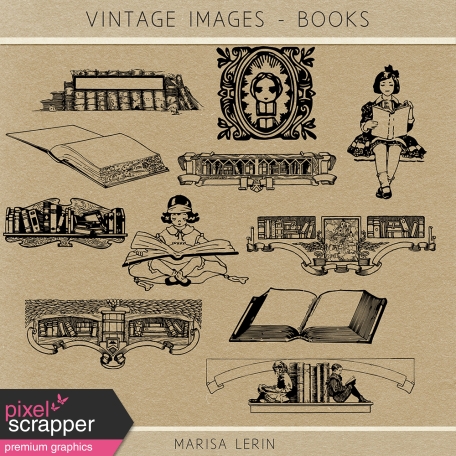 Vintage Images Kit - Books
