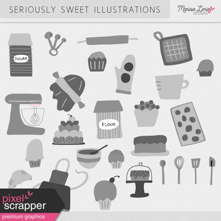 Seriously Sweet Illustrations Kit