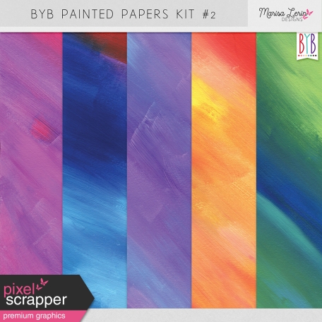 Build Your Basics Painted Papers Kit #2