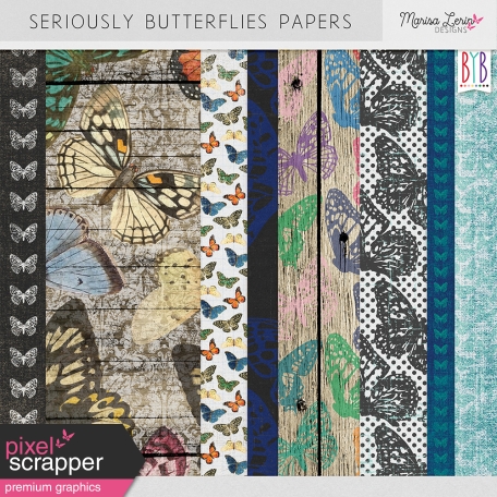 Seriously Butterflies Papers Kit