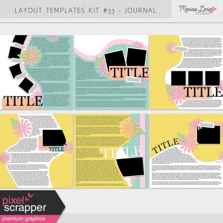 Layout Templates Kit #33 Plus Journaling