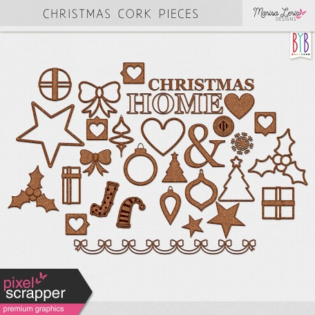 BYB Christmas Cork Pieces Kit