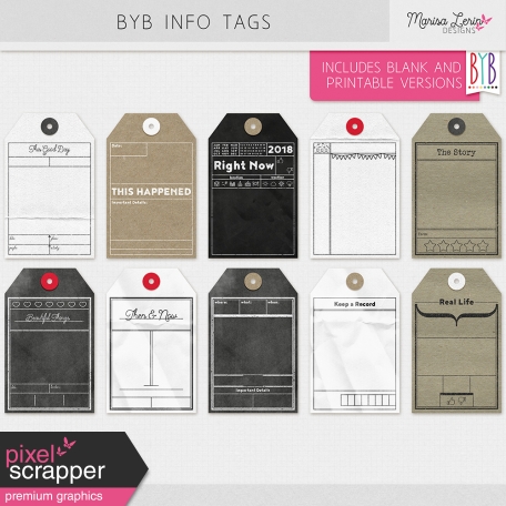 Build Your Basics Info Tags Kit