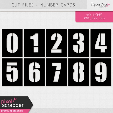 Cut Files Kit - Numbers