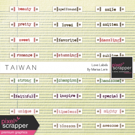 Taiwan Love Labels Kit