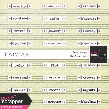 Taiwan Travel Labels Kit
