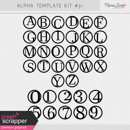 Alpha Template Kit #31